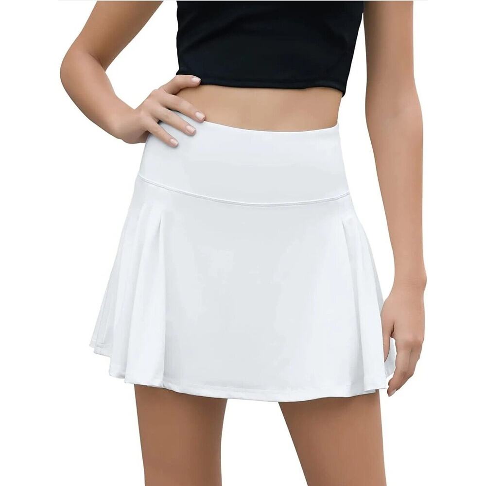 We1Fit Pleated Tennis Skirt for Women Pockets High Waist Golf Skirts Skorts XXL